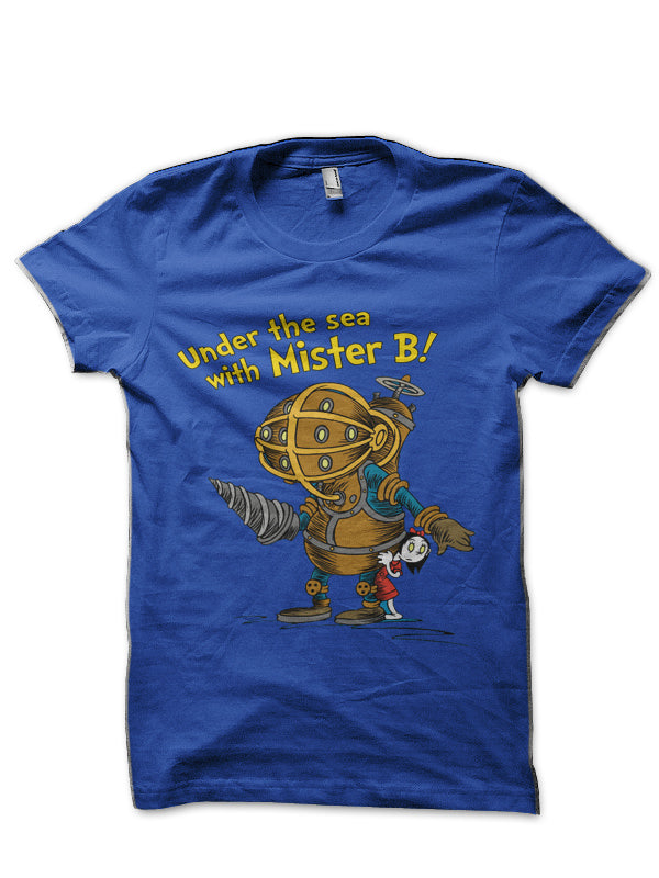 Bioshock Under The Sea With Mister B! R Half Sleeve T-Shirt Hoodie, Sweatshirt | PureTeeCo.com
