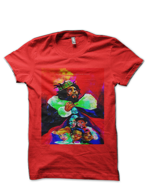 J. Cole Red Half Sleeve T-Shirt Hoodie, Sweatshirt | PureTeeCo.com