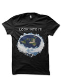 Look into it Black Half Sleeve T-Shirt Hoodie, Sweatshirt | PureTeeCo.com