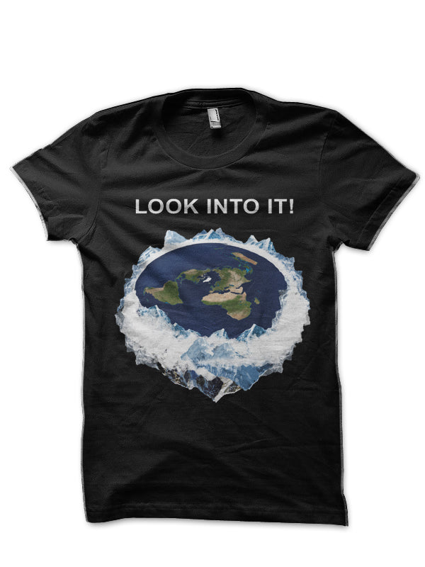 Look into it Black Half Sleeve T-Shirt Hoodie, Sweatshirt | PureTeeCo.com