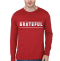 Grateful for Appreciation and Gratitude Red Full Sleeve T-Shirt Hoodie, Sweatshirt | PureTeeCo.com