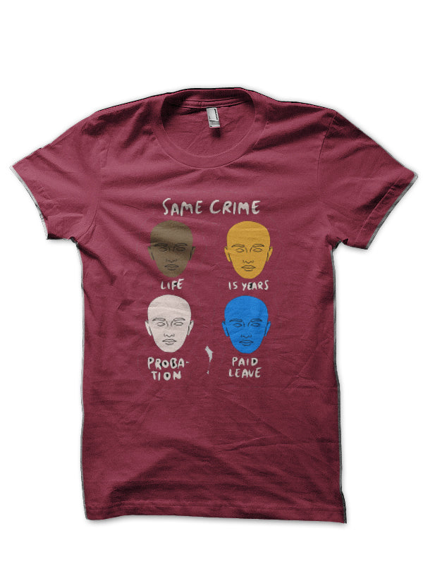 Same Crime Half Sleeve T-Shirt Hoodie, Sweatshirt | PureTeeCo.com