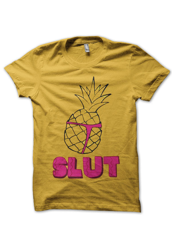 Slut Yellow T-Shirt Hoodie, Sweatshirt | PureTeeCo.com