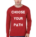 Choos Your Path Full Sleeve T-Shirt Hoodie, Sweatshirt | PureTeeCo.com