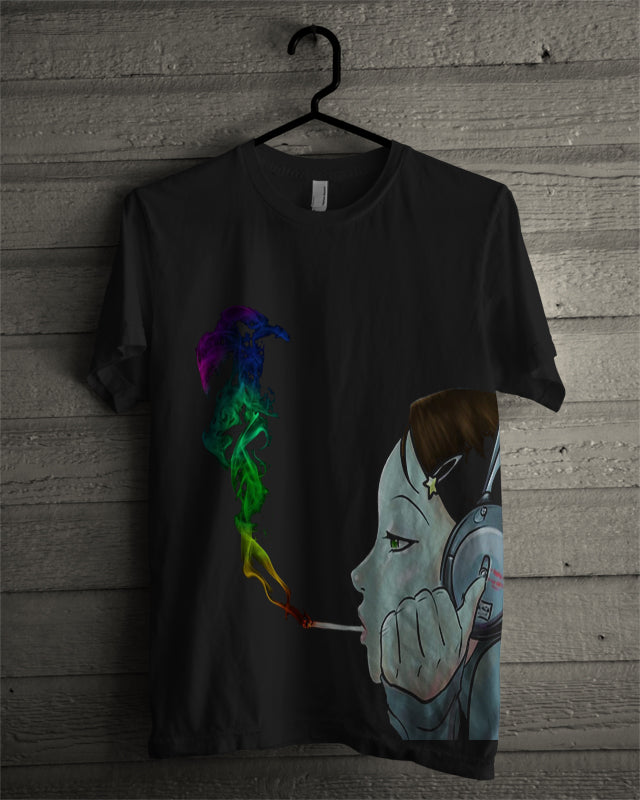 Teen Smoker Black Tee Hoodie, Sweatshirt | PureTeeCo.com