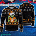 Tennessee Volunteers 3D Ugly Christmas Sweater Grinch Funny Custom Number And Name