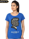 Tenth Doctor Royal Blue Girlâ€™s T-Shirt Hoodie, Sweatshirt | PureTeeCo.com