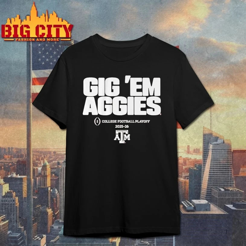 texas A&amp;M Aggies Gig ’em aggies 2025 CFB Team Slogan shirt