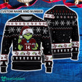 Texas A&M Aggies 3D Ugly Christmas Sweater Grinch Funny Custom Number And Name