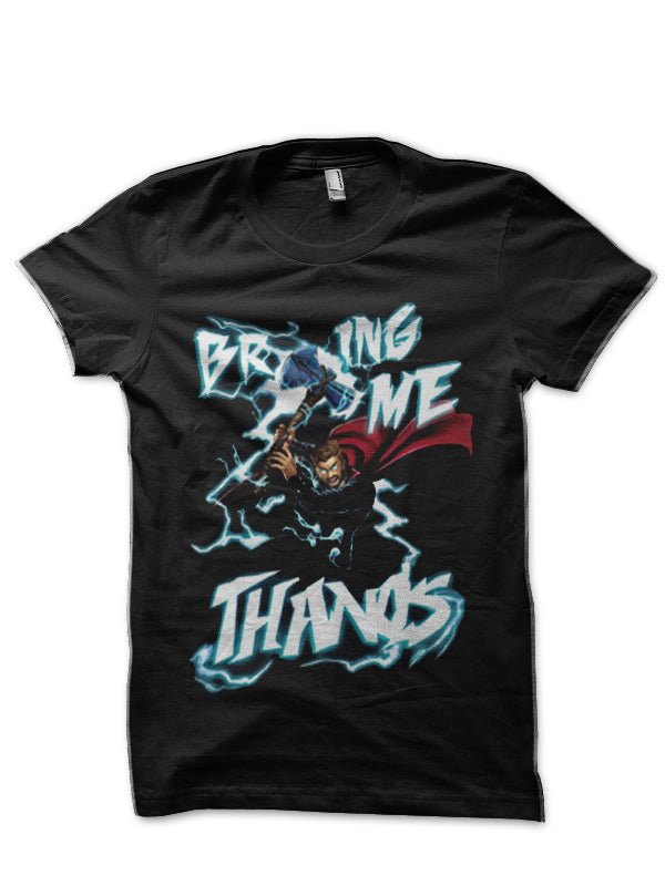 Bring Me Thanos Half Sleeve Black T-Shirt Hoodie, Sweatshirt | PureTeeCo.com