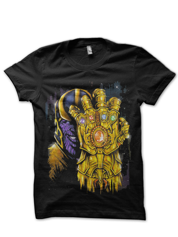 Thanos Infinity Gauntlet  Black T-Shirt Hoodie, Sweatshirt | PureTeeCo.com