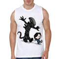 The Alien & Kid White Vest T-Shirts, Hoodie, Sweatshirt | PureTeeCo.com