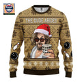 The Big Lebowski The Dude Abides Ugly Christmas Sweater Amazing Gift Idea Thanksgiving Gift