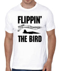 Flippin The Bird White T-Shirt Hoodie, Sweatshirt | PureTeeCo.com