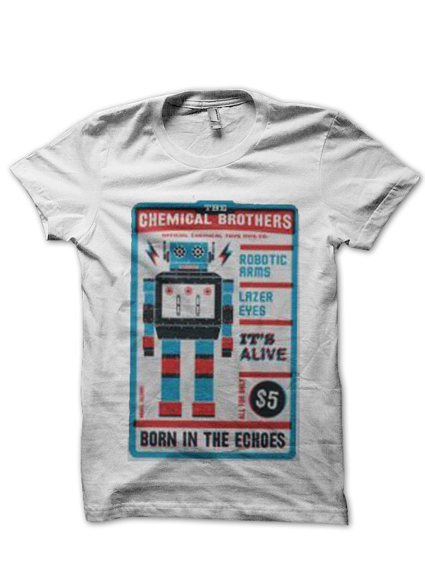 The Chemical Brothers White T-Shirt Hoodie, Sweatshirt | PureTeeCo.com