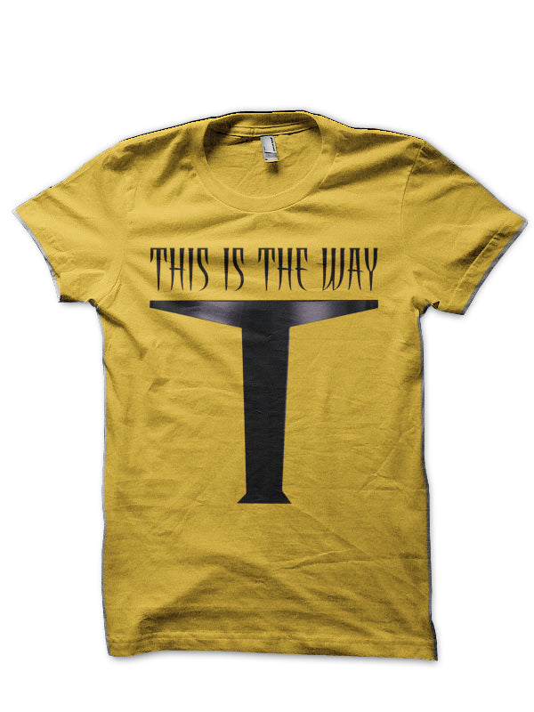 This is the Way Visor â€“ Full Front Yellow  T-Shirt Hoodie, Sweatshirt | PureTeeCo.com