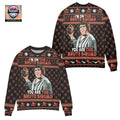 The Princess Bride Im On The Brute Squad Snowflake Pattern Ugly Christmas Sweater Black