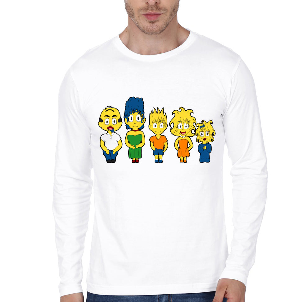 Junglhouse Chibi â€“ The Simpsons version 2 White T-Shirt Hoodie, Sweatshirt | PureTeeCo.com