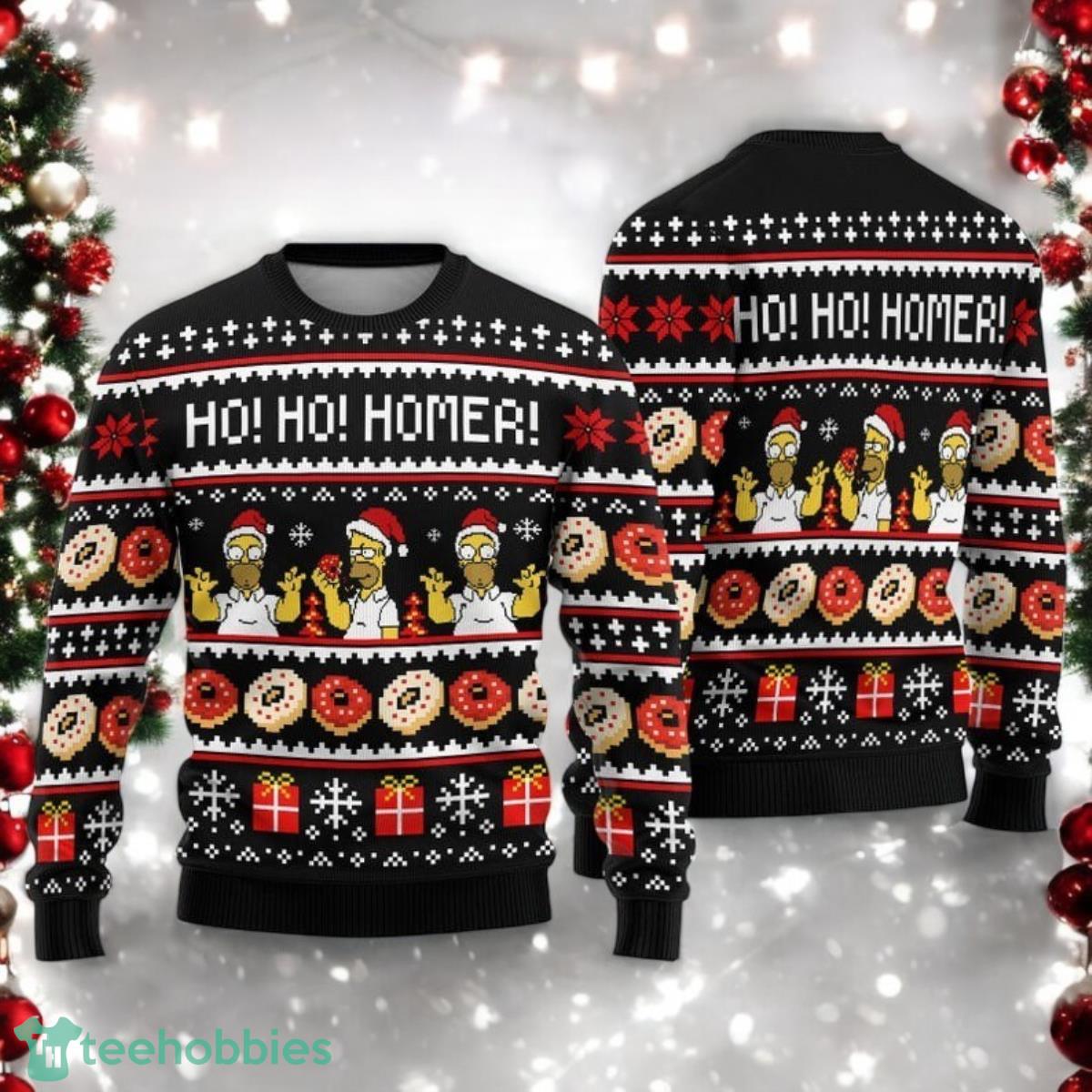 The Simpson Family Ugly Christmas Sweater Homer Simpson Christmas Sweater