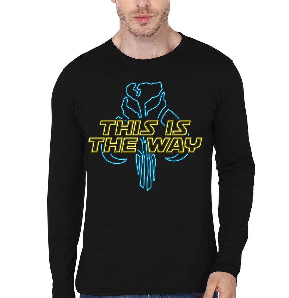 This Is The Way â€“ Neon Black T-Shirt Hoodie, Sweatshirt | PureTeeCo.com