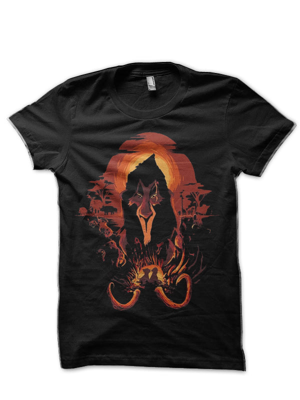 The Lion King Half Sleeve Black T-Shirt Style004 Hoodie, Sweatshirt | PureTeeCo.com