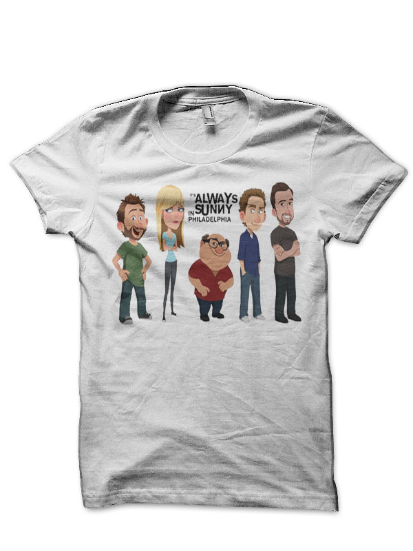 Its Always Sunny In Philadelphia White T-Shirt Hoodie, Sweatshirt | PureTeeCo.com