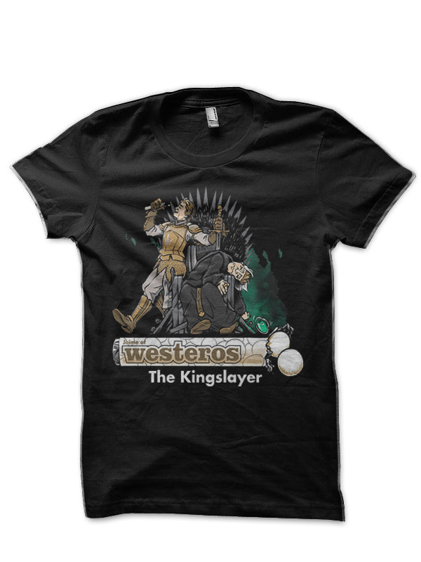 The Kingslayer Black Half Sleeve T-Shirt Hoodie, Sweatshirt | PureTeeCo.com