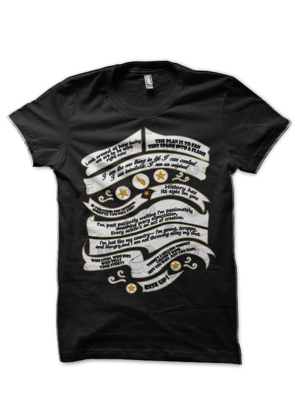 Hamilton Musical Quote T-Shirt Hoodie, Sweatshirt | PureTeeCo.com