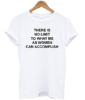 there is no limit to what me as women can accomplish t-shirt Hoodie, Sweatshirt | PureTeeCo.com