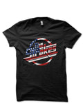 The Strokes Logo American Flag Black T-Shirt Hoodie, Sweatshirt | PureTeeCo.com