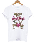 this girl loves christmas t-shirt Hoodie, Sweatshirt | PureTeeCo.com
