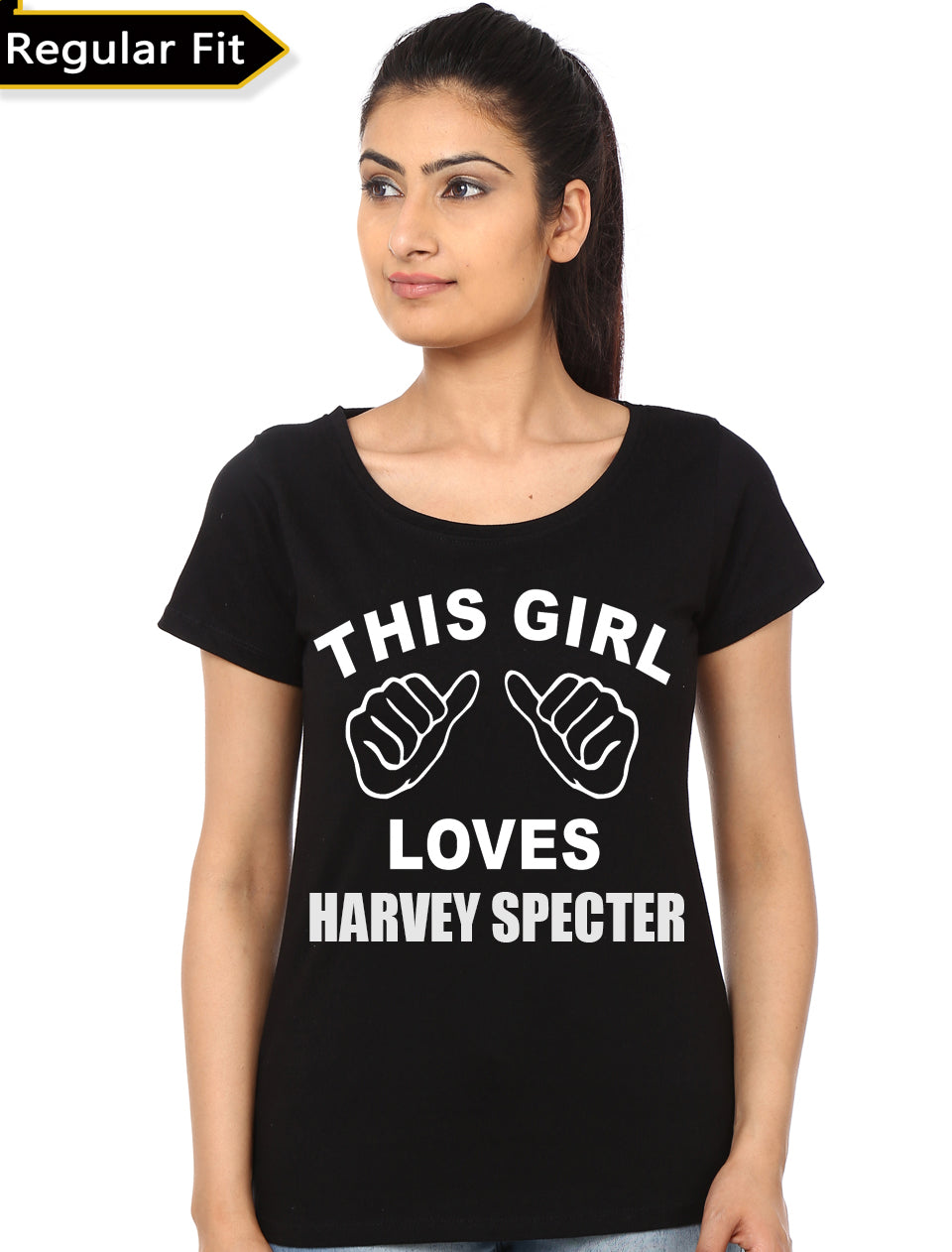 This Girl Love Harvey Specter Black T-Shirt Hoodie, Sweatshirt | PureTeeCo.com