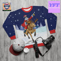 This Is My Merry Santa Xmassnow Is Out Ho Ho Ho Is Out 3d Ugly Christmas Sweater