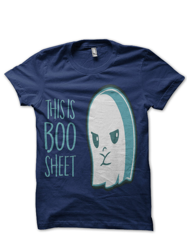 This Is Boo Sheet Navy Blue Half Sleeve T-Shirt Hoodie, Sweatshirt | PureTeeCo.com