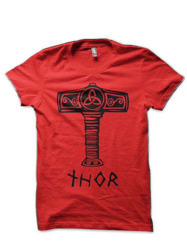 Thor Red T-Shirt Hoodie, Sweatshirt | PureTeeCo.com