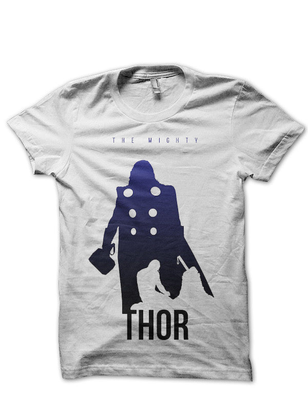 The Mighty Thor White T-Shirt Hoodie, Sweatshirt | PureTeeCo.com