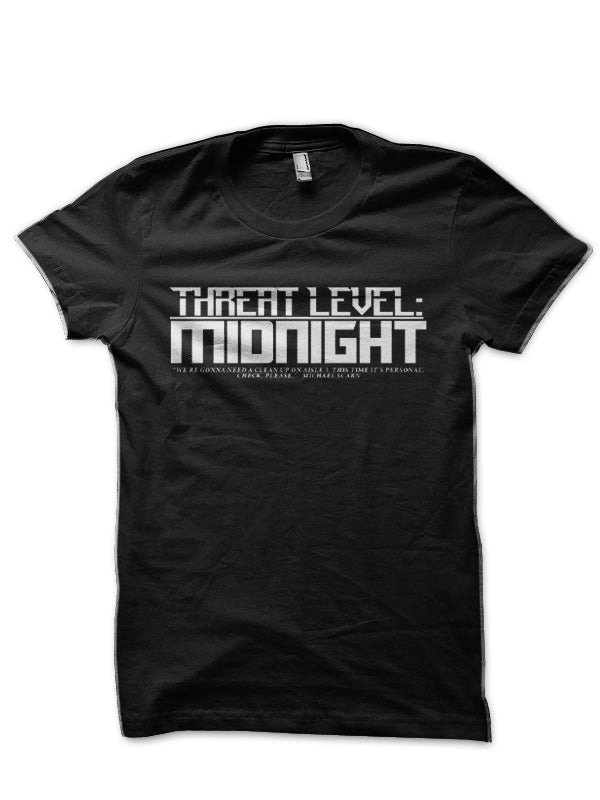 Threat Level Black T-Shirt Hoodie, Sweatshirt | PureTeeCo.com