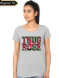 Thug Rose Grey Girlâ€™s T-Shirt Hoodie, Sweatshirt | PureTeeCo.com