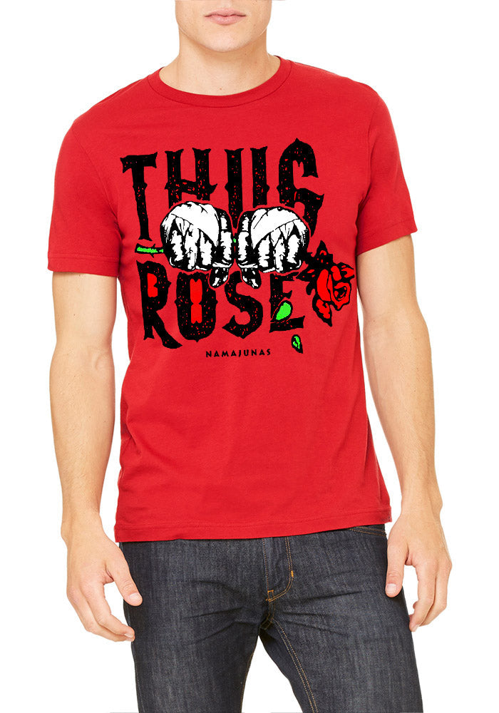 Thug Rose UFC Red T-Shirt Hoodie, Sweatshirt | PureTeeCo.com