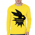 Thunder IS Coming Yellow Full Sleeve Tee Hoodie, Sweatshirt | PureTeeCo.com