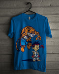 Tiger & Kid Blue Tee Style001 Hoodie, Sweatshirt | PureTeeCo.com