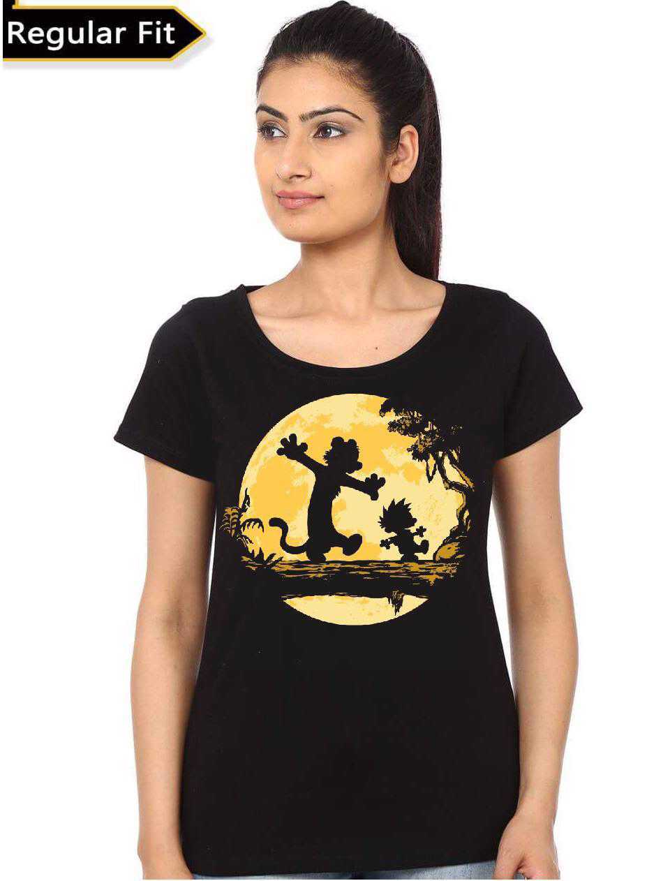 No Worries â€“ Calvin and Hobbes Black Top T-Shirts, Hoodie, Sweatshirt | PureTeeCo.com