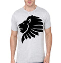 Lion Grey Printed T-Shirt Hoodie, Sweatshirt | PureTeeCo.com