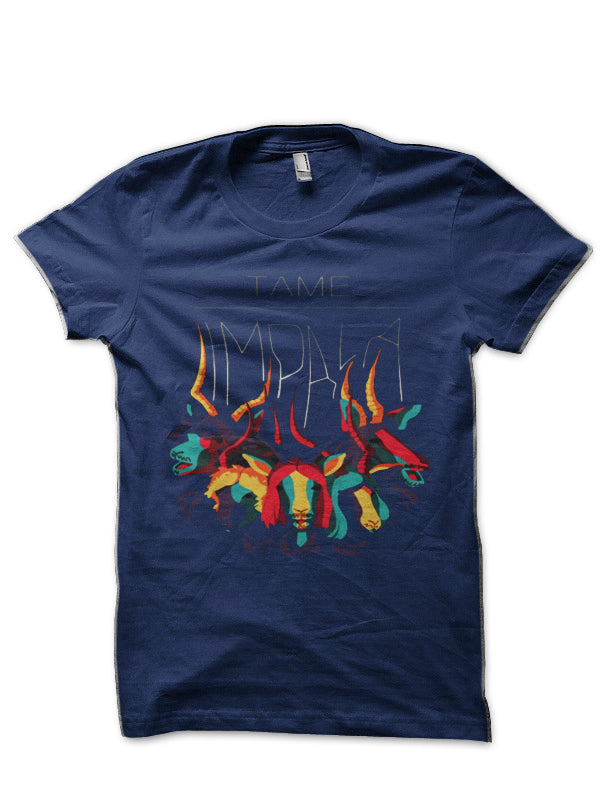 Tame Impala Half Sleeve Navy Blue T-Shirt Style001 Hoodie, Sweatshirt | PureTeeCo.com