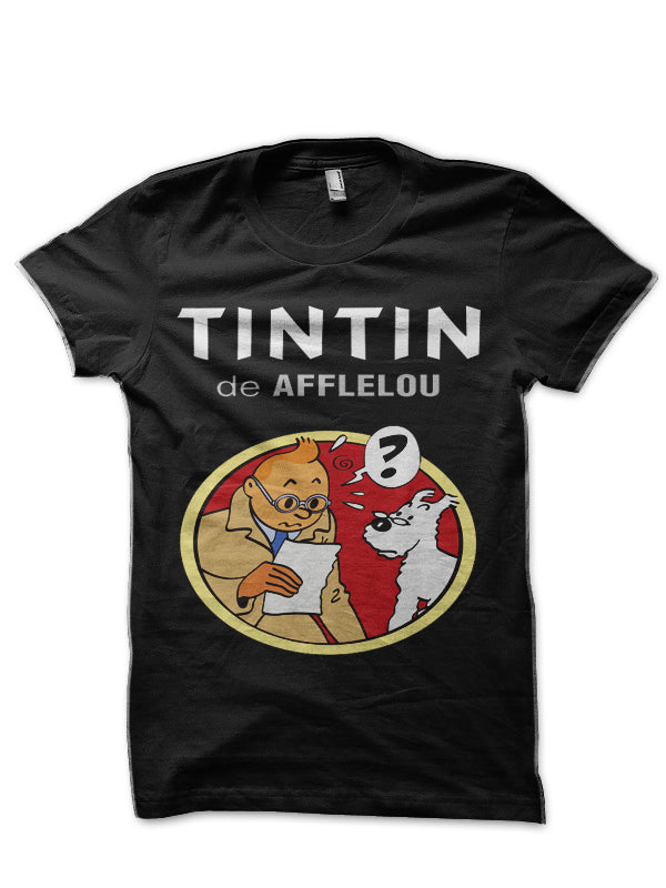 Tintin Afflelou Half Sleeve T-Shirt Hoodie, Sweatshirt | PureTeeCo.com