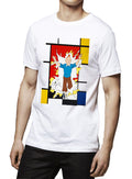 Tintin Mondrian Half Sleeve White T-Shirt Hoodie, Sweatshirt | PureTeeCo.com
