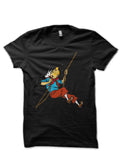 Tintin Black Half Sleeve T-Shirt Style001 Hoodie, Sweatshirt | PureTeeCo.com