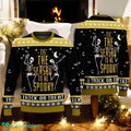 Tis The Season To Be Spooky Skeleton Ugly Sweater Trick Or Treat Halloween Sweater