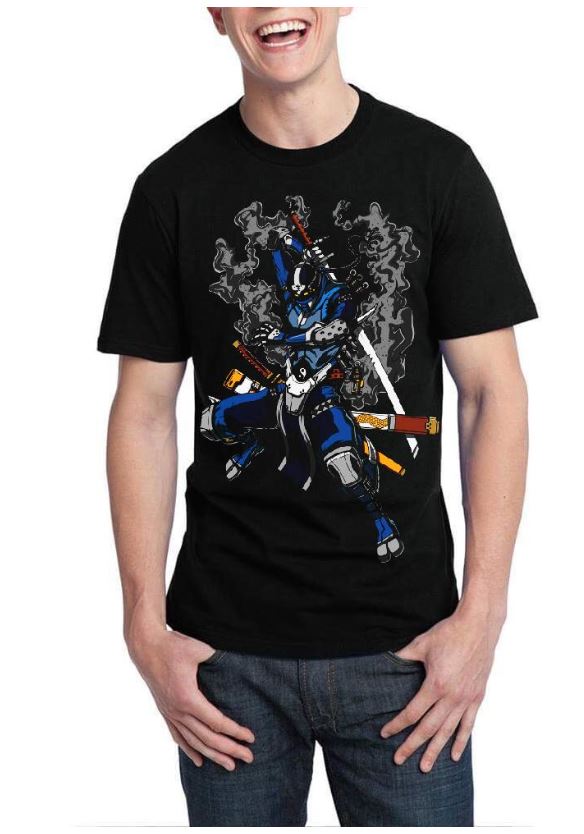 Ninja Robots Samurai Black T-Shirt Hoodie, Sweatshirt | PureTeeCo.com