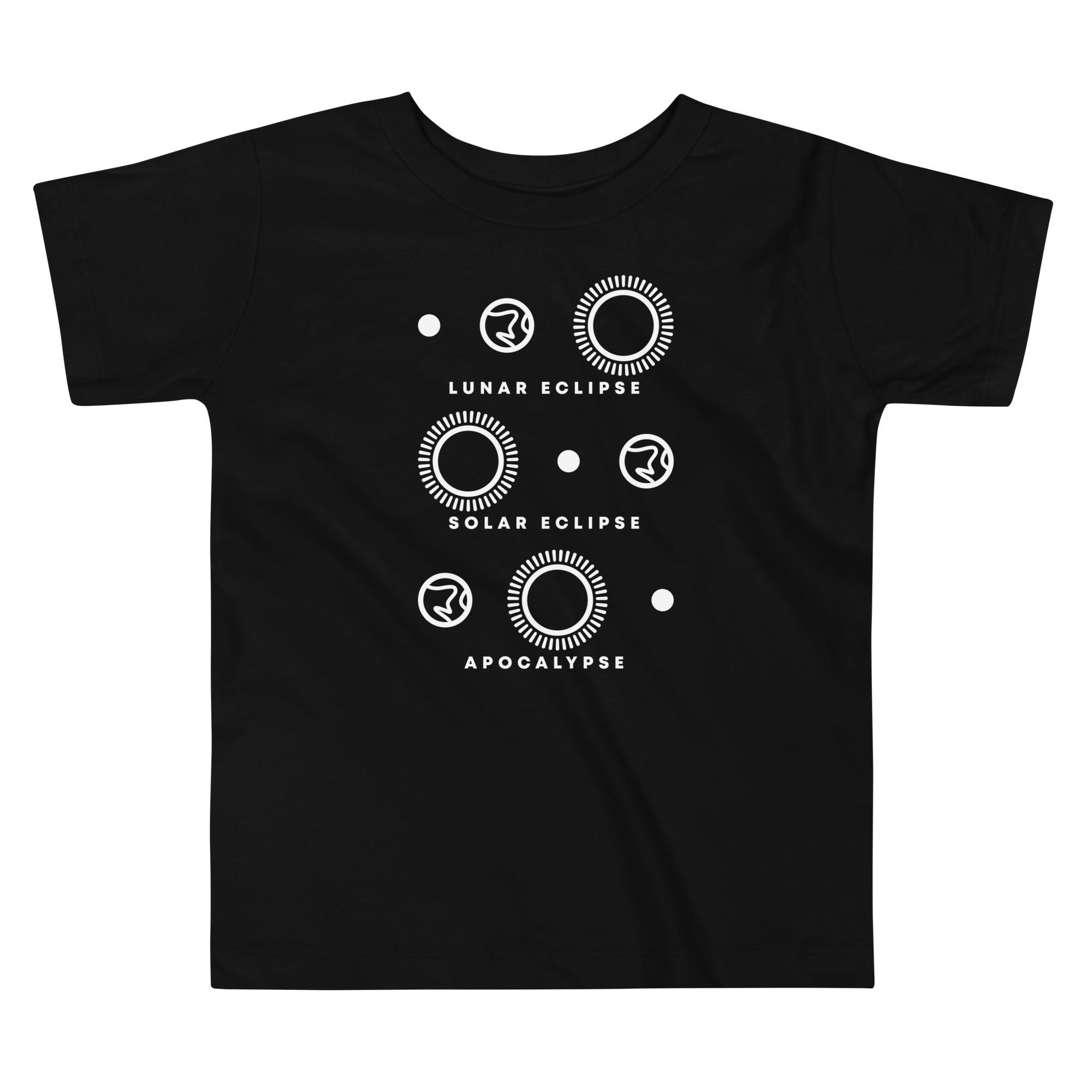 Lunar Eclipse Solar Eclipse Apocalypse Kid's Toddler Tee Hoodie, Sweatshirt | PureTeeCo.com (Image 1)